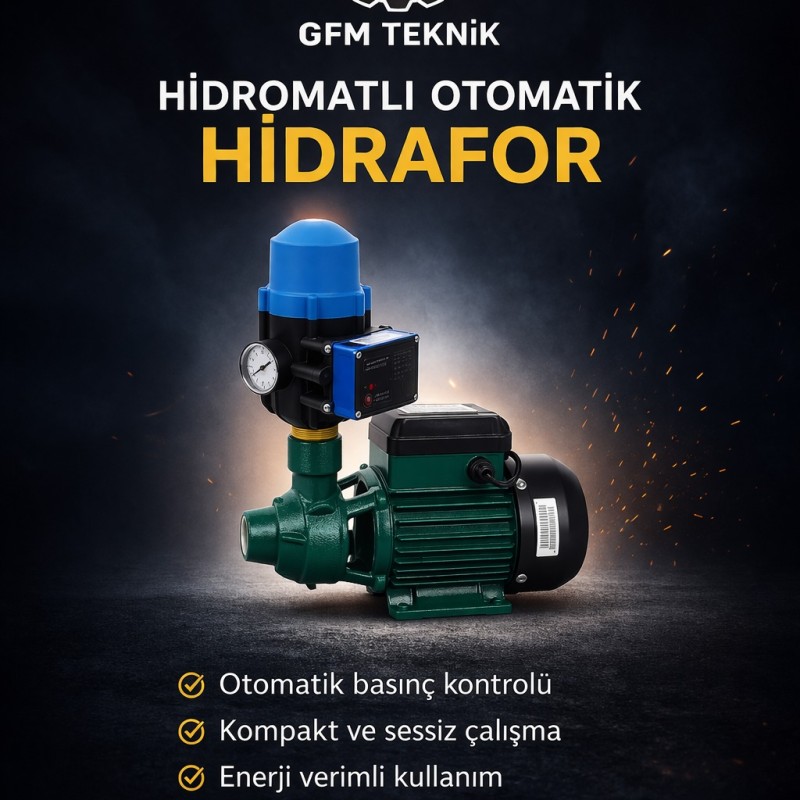 ULUSU IDB-40 0,75 HP HİDROMATLI OTOMATİK HİDRAFOR